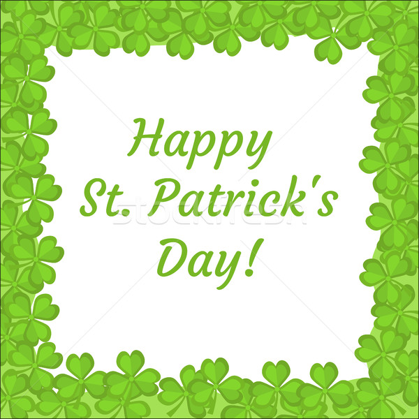 Stock foto: St · Patricks · Day · Grußkarte · Einladung · Plakat · Flyer · Vorlage