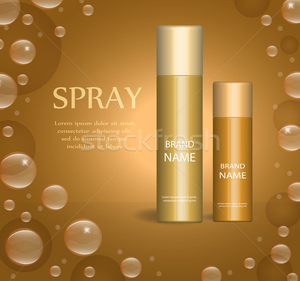 Realistisch Spray Paket Vorlage Design Deodorant Stock foto © lucia_fox
