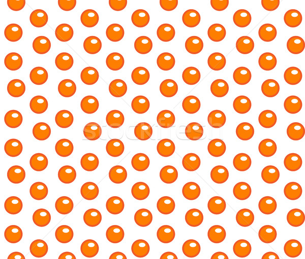 Red caviar seamless pattern. Roe endless background, texture, wallpaper. Vector illustration. Stock photo © lucia_fox