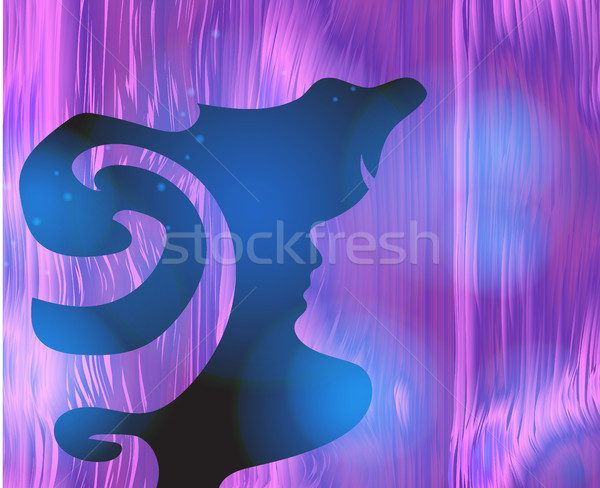 Abstract girl, psychedelic style background. Lucid dream, conscious dream, creative concept. Vector  Stock photo © lucia_fox