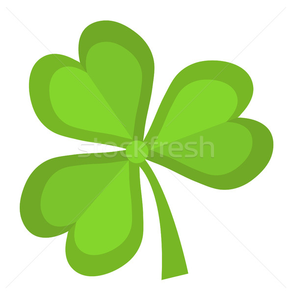 Stockfoto: Klaver · icon · stijl · St · Patrick's · Day · symbool · geïsoleerd