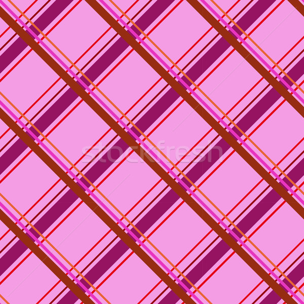 Stock photo: Tartan seamless pattern. Cage endless background. Square, rhombus repeating texture. Trendy backdrop