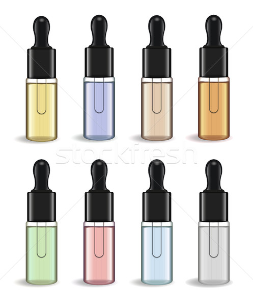 Realistic Essential oil or herbal medicine package isolated on white background. Essence mock-up pro Stock photo © lucia_fox