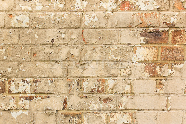 Aged crumbling brick wall texture background Stock photo © lucielang