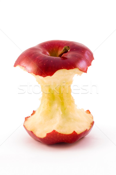 Czerwone jabłko rdzeń odizolowany biały charakter fitness Zdjęcia stock © lucielang