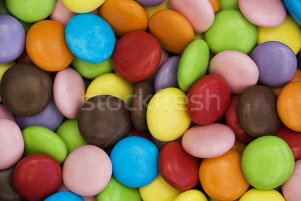 Colorful candy coated chocolate sweets Stock photo © lucielang