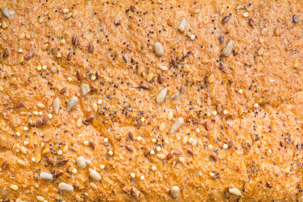 Background texture of a seeded loaf of bread Stock photo © lucielang