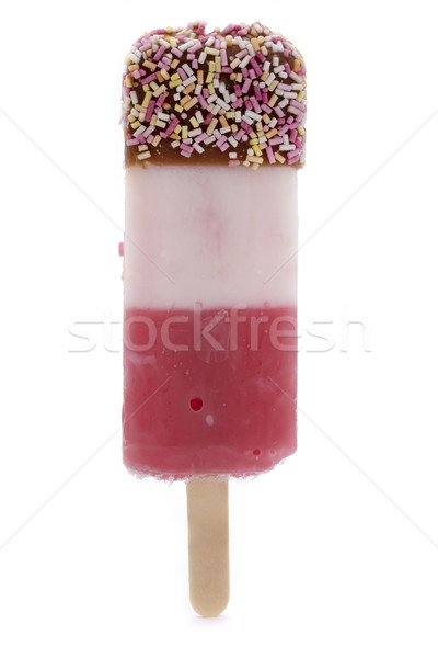 Ice lolly with sprinkles over white Stock photo © lucielang