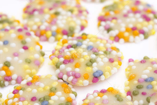 white chocolate buttons with sprinkles Stock photo © lucielang
