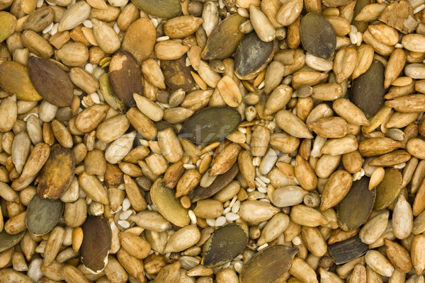 Background of mixed seeds and nuts Stock photo © lucielang