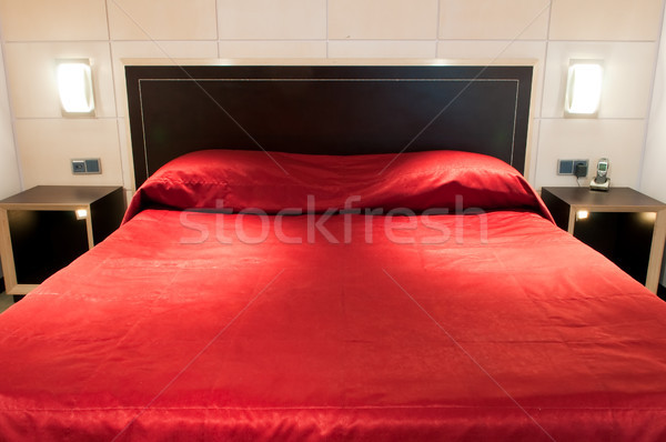 Bedroom in five star hotel Stock photo © luckyraccoon