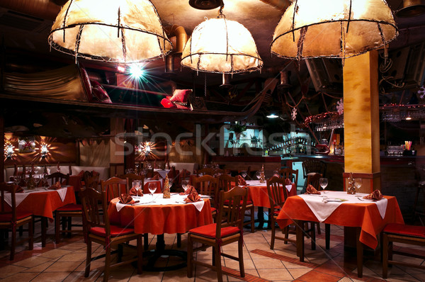 Italian restaurant interior Stock photo © luckyraccoon
