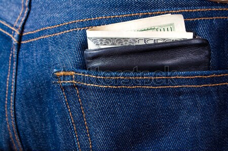 wallet sticking out of pocket Stock photo © luckyraccoon