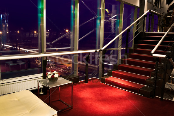 Staircase at five star art hotel Stock photo © luckyraccoon