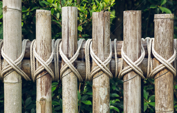 Closeup of a wooden fence Stock photo © luckyraccoon