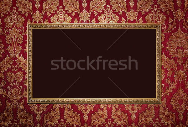 Red retro interior with empty exposition  Stock photo © luckyraccoon