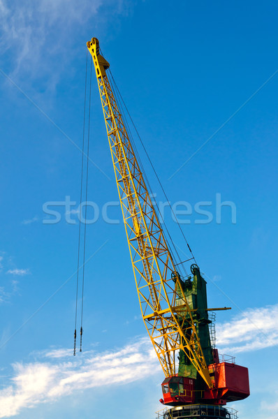 The large industrial crane for cargo containers in port  Stock photo © luckyraccoon