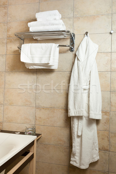 Stock foto: Handtücher · Wand · Mode · Paar · Gesundheit