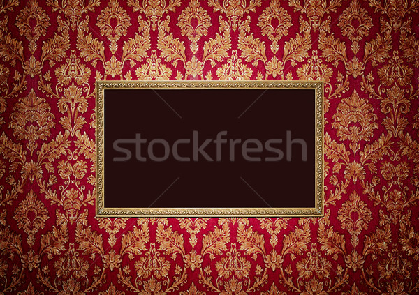 Red retro interior with empty exposition  Stock photo © luckyraccoon