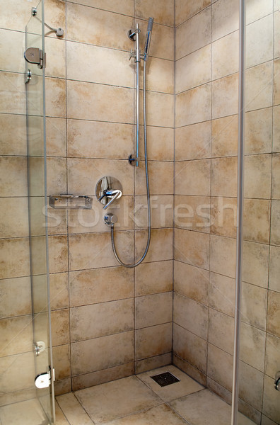 Badkamer water licht home gezondheid kamer Stockfoto © luckyraccoon