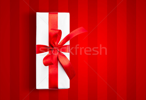 White box and stripped background Stock photo © luckyraccoon