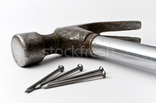 Hammer and nails Stock photo © luckyraccoon