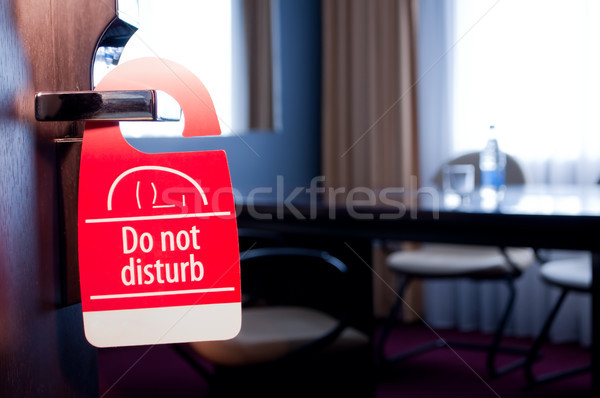 Do not disturb sign Stock photo © luckyraccoon