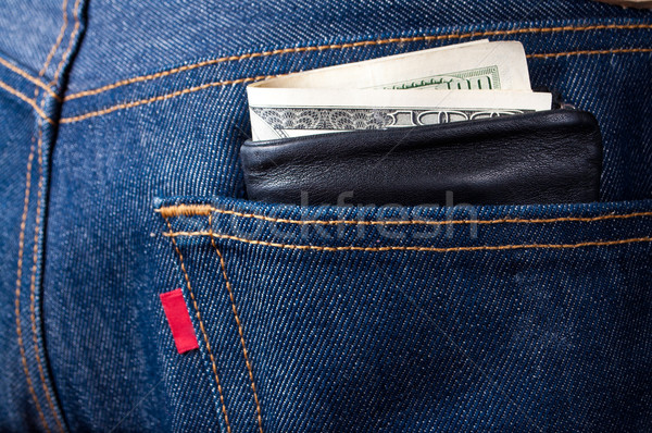 wallet sticking out of pocket Stock photo © luckyraccoon