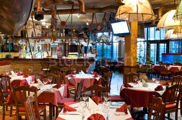 Italian restaurant Stock photo © luckyraccoon