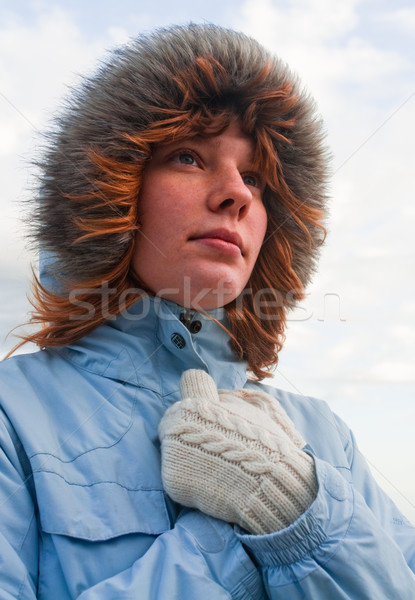 Portrait of beautiful woman Stock photo © luckyraccoon