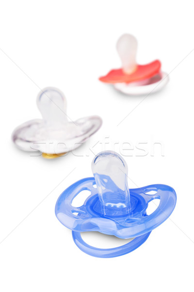 Stock photo: Different Baby dummies isolated 