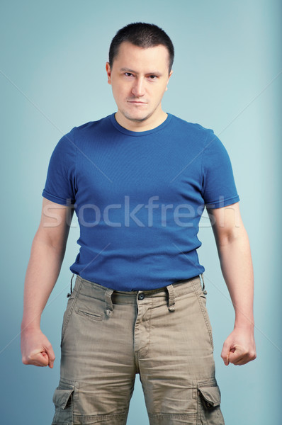 Portrait of an adult man Stock photo © luckyraccoon