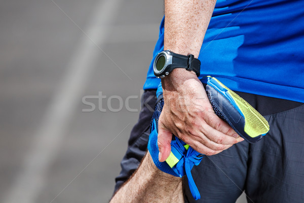 Masculino corredor exercício corpo fitness Foto stock © luckyraccoon