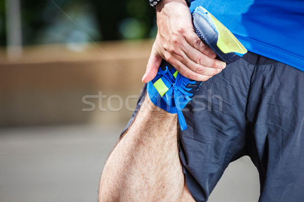 Masculino corredor exercício corpo fitness Foto stock © luckyraccoon