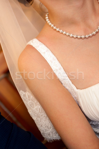 Closeup of beautiful bride Stock photo © luckyraccoon