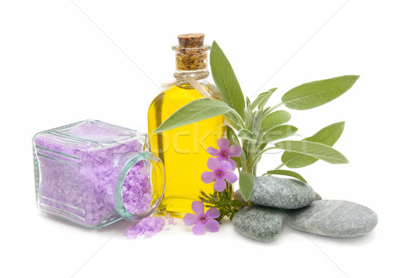 Fürdő csendélet aromás gyógynövények virág egészség Stock fotó © luiscar