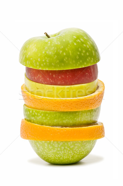 Stock photo: mixed fruits