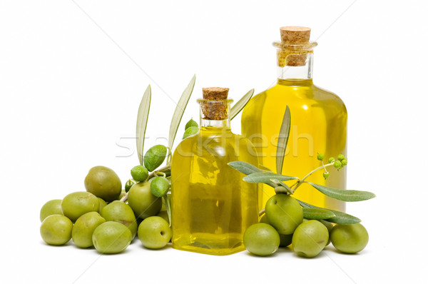 Huile d'olive olives blanche alimentaire fruits vert [[stock_photo]] © luiscar