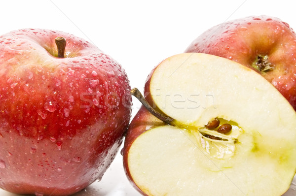 Fraîches pommes organique blanche alimentaire dessert [[stock_photo]] © luiscar