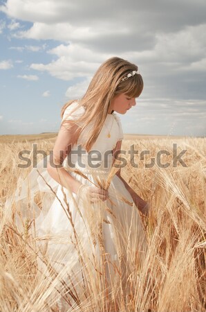 communion girl Stock photo © luiscar