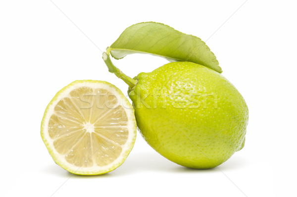 Fresco limão isolado branco comida frutas Foto stock © luiscar