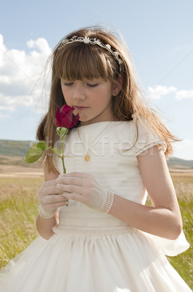communion girl Stock photo © luiscar