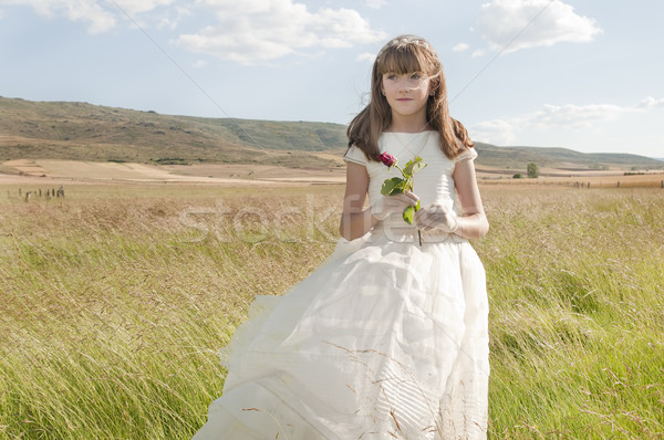 communion girl Stock photo © luiscar