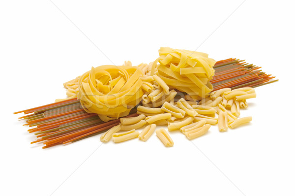 Olasz tészta tagliatelle spagetti fehér étel Stock fotó © luiscar