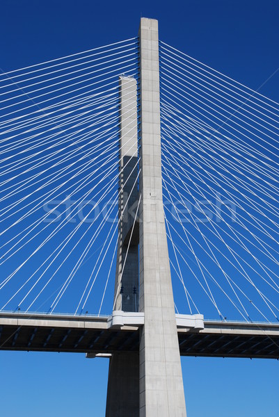 Vasco da Gama Bridge over River Tagus in Lisbon Stock photo © luissantos84