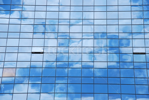 Glass pattern (clouds reflected) Stock photo © luissantos84