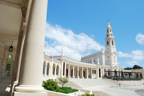 View of the Sanctuary of Fatima, in Portugal Stock photo © luissantos84