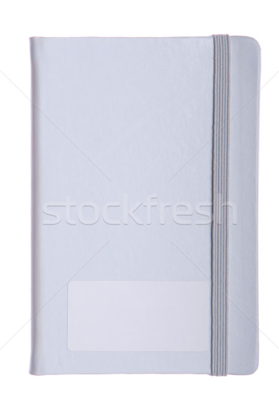 Blocnotes gri jurnal agendă izolat Imagine de stoc © luissantos84