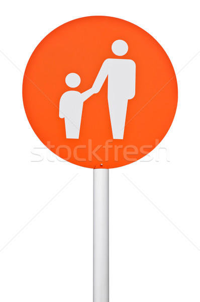 Parent and child parking sign Stock photo © luissantos84