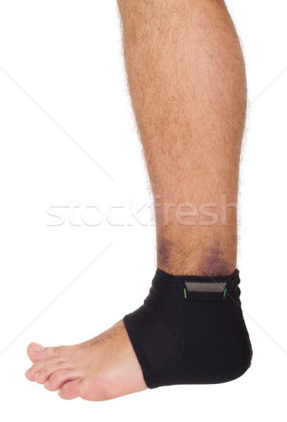 Caviglia distorsione sostegno giovani maschio Foto d'archivio © luissantos84